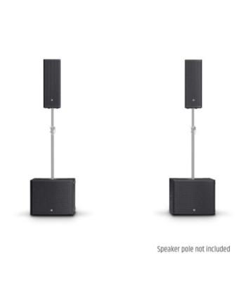 LD Systems 2 x double 8" powered PA Speaker + 2 x 18" powered Subwoofer