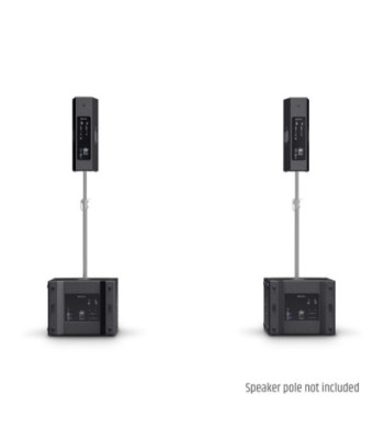 LD Systems 2 x double 8" powered PA Speaker + 2 x 18" powered Subwoofer