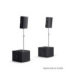 LD Systems 2 x 12" passive PA Speaker + 2 x 18" passive Subwoofer + Amping Rack