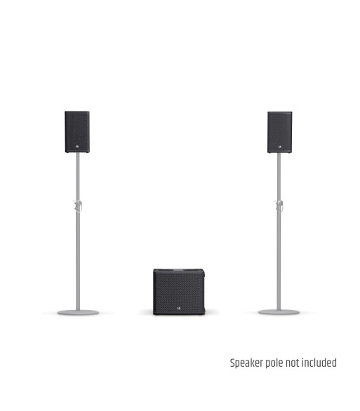 LD Systems 2 x 8" powered PA Speaker + 1 x 15" powered Subwoofer