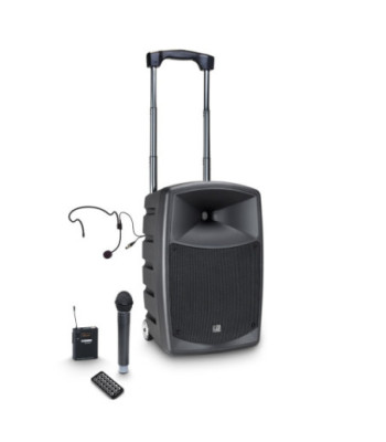 LD Systems Battery-Powered Bluetooth Speaker with Mixer and Wireless Microphone