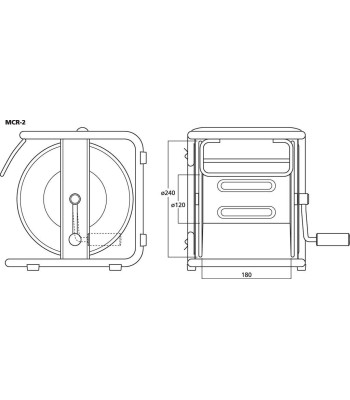 Kabeltromle - MCR-2 Monacor