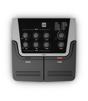 LD Systems 2-Channel Effect Pedal with Carrying Bag and Power Supply