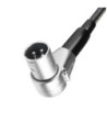 Angled 3-pin XLR Gooseneck Light with 4 COB LEDs