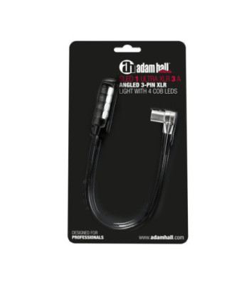 Angled 3-pin XLR Gooseneck Light with 4 COB LEDs