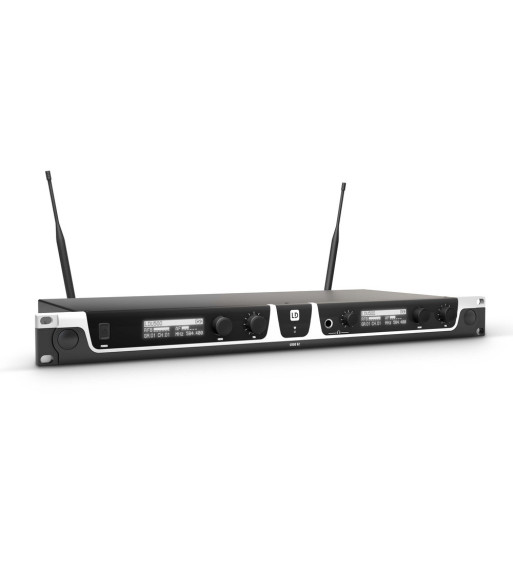 LD Systems Dual - Wireless Microphone System with 2 x Bodypack and 2 x Headset - 584 - 608 MHz