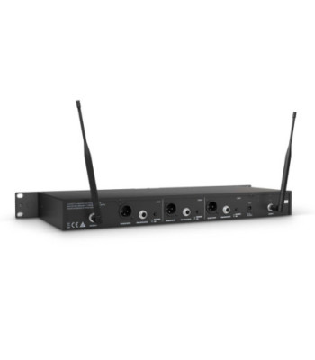 LD Systems Wireless Microphone System with 2 x  Bodypack and 2 x Headset beige