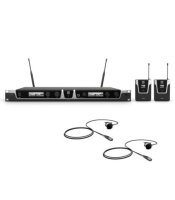 LD Systems Wireless Microphone System with 2 x Bodypack and 2 x Lavalier Microphone