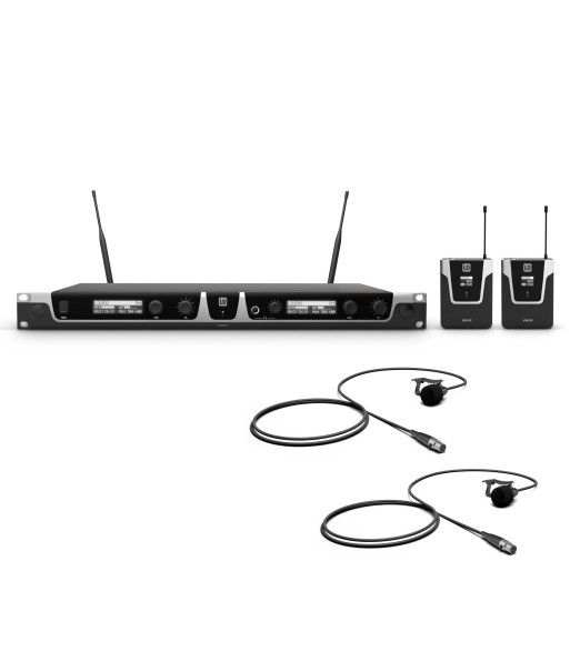 LD Systems Wireless Microphone System with 2 x Bodypack and 2 x Lavalier Microphone