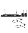 LD Systems Wireless Microphone System with 2 x Bodypack and 2 x Lavalier Microphone