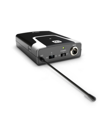 LD Systems Wireless Microphone System with Bodypack and Guitar Cable - 655 - 679 MHz