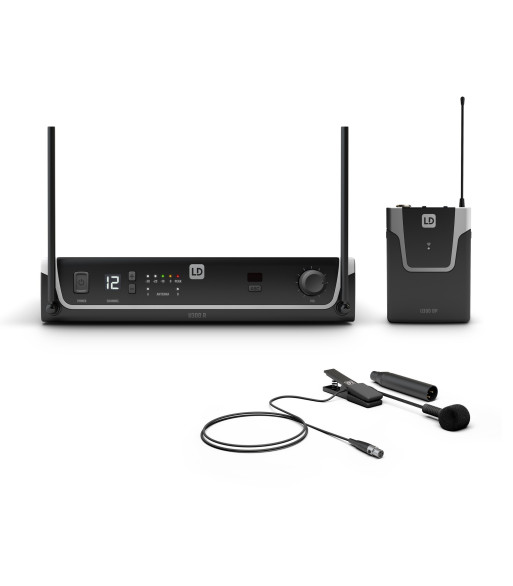 LD Systems Wireless Microphone System with Bodypack and Brass Instrument Microphone - 863 - 865 MHz+ 823 - 832 MHz