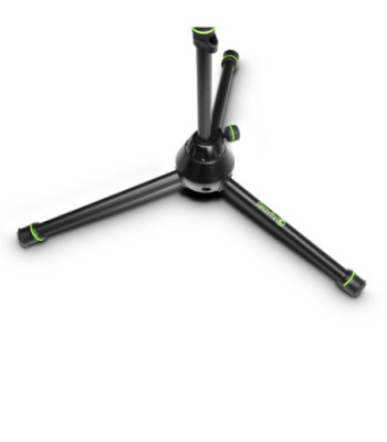 Gravity Microphone Stand with Folding Tripod Base and 2-Point Adjustment Telescoping Boom