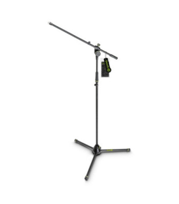 Gravity Microphone Stand with Folding Tripod Base and 2-Point Adjustment Boom