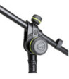 Gravity Short Microphone Stand with Folding Tripod Base and 2-Point Adjustment Telescoping Boom