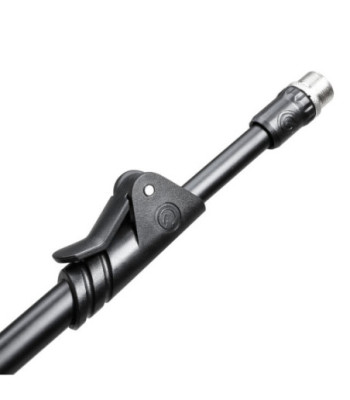 Gravity Short Microphone Stand with Folding Tripod Base and 2-Point Adjustment Telescoping Boom