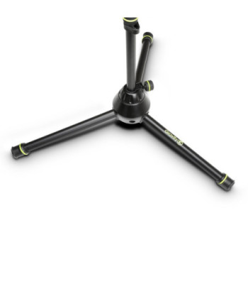 Gravity Short Microphone Stand with Folding Tripod Base and 2-Point Adjustment Telescoping Boom