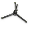 Gravity Short Microphone Stand with Folding Tripod Base and 2-Point Adjustment Telescoping Boom
