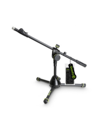 Gravity Short Heavy Duty Microphone Stand with Folding Tripod Base