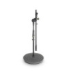 Gravity Short Microphone Stand with Round Base and 2-Point Adjustment Telescoping Boom