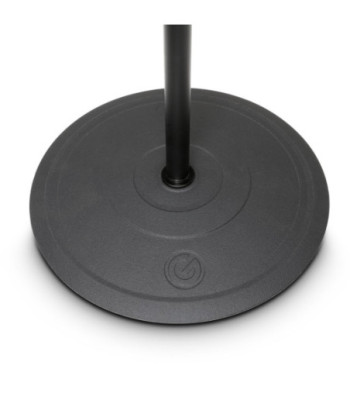 Gravity Short Microphone Stand with Round Base and 2-Point Adjustment Telescoping Boom