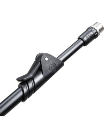 Gravity Short Microphone Stand with Round Base and 2-Point Adjustment Telescoping Boom