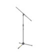 Tripod Microphone Stand with Boom Arm and Locking Leg