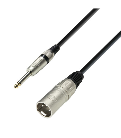 Unbalanced Cable | Adam Hall® XLR Male x Jack TS | 1 m
