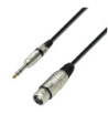 Balanced Cable | Adam Hall® XLR Female x Jack TRS | 1 m