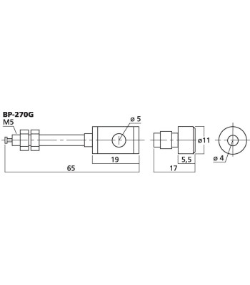 Højttalerbøsning - BP-270G MONACOR