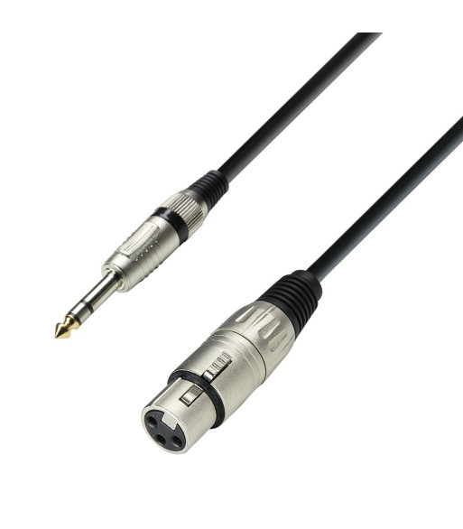 Balanced Cable | Adam Hall® XLR Female x Jack TRS | 10 m