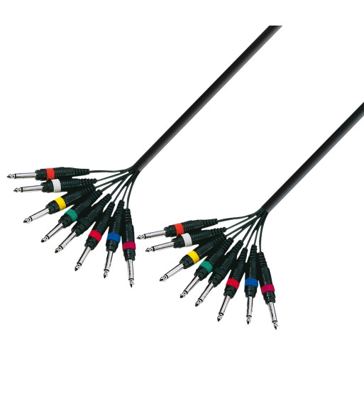 Studio Loom Cable | Adam Hall® 8 Jack TS x 8 Jack TS | 5 m