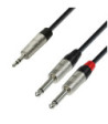 Y-Cable | Rean® 2 Jack TS x Minijack TRS | 1.5 m