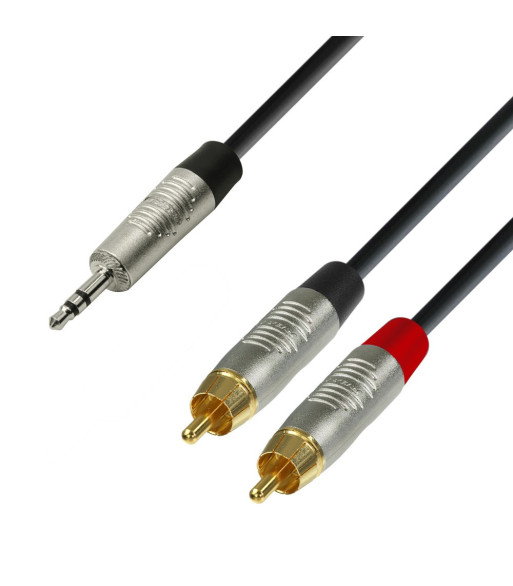 Y-Cable | Rean® 2 RCA x Minijack TRS | 6 m