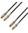 Twin Cable | Adam Hall® 2 RCA x 2 RCA | 3 m