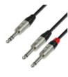 Y-Cable | Rean® 2 Jack TS x Jack TRS | 3 m