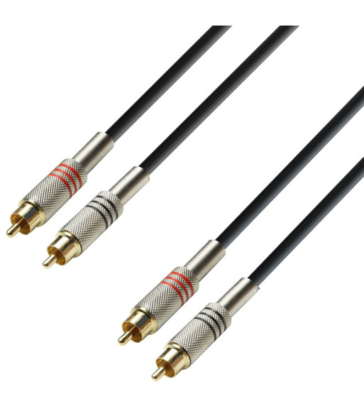 Twin Cable | Adam Hall® 2 RCA x 2 RCA | 6 m