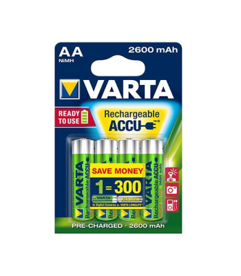 VATRA Batteri Rechargeable Battery - AA Mignon - 2600 mAh