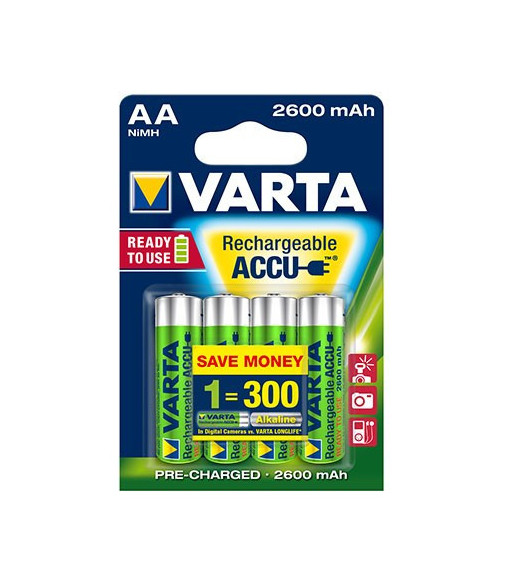 VATRA Batteri Rechargeable Battery - AA Mignon - 2600 mAh