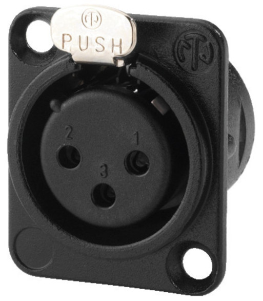 Neutrik XLR-bøsning hun - NC-3FDL1BAG NEUTRIK