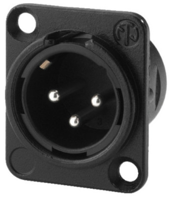 Neutrik XLR-bøsning han - NC-3MDL1BAG NEUTRIK