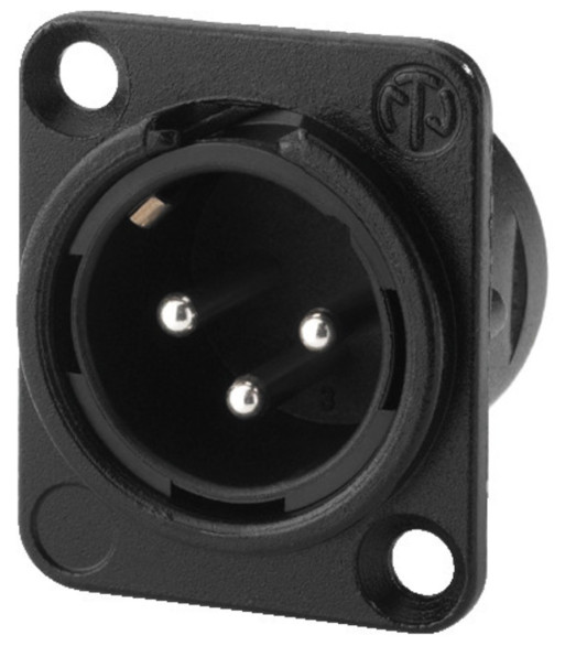 Neutrik XLR-bøsning han - NC-3MDL1BAG NEUTRIK