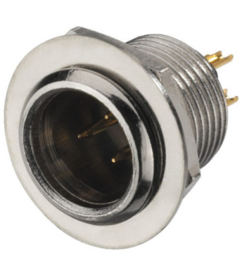 Mini XLR-chassis han - XLR-308/P MONACOR