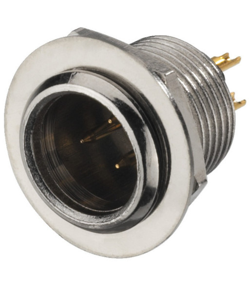 Mini XLR-chassis han - XLR-308/P MONACOR