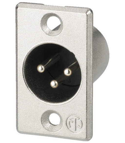 Neutrik XLR-bøsning han - NC-3MP NEUTRIK