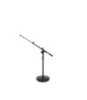 Gravity Short Touring Series Microphone Stand with Round Base and 2-Point Adjustment Telescoping Boom