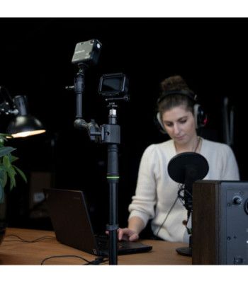 Gravity Microphone Pole for Table Mounting