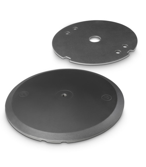 Gravity Round Cast Iron Base and Weight Plate Set for M20 Poles