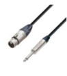 Microphone Cable | Neutrik® XLR Female x Jack TS | 10 m