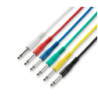 Patch Cable | Set of 6 Adam Hall® Jack TS | 1.2 m